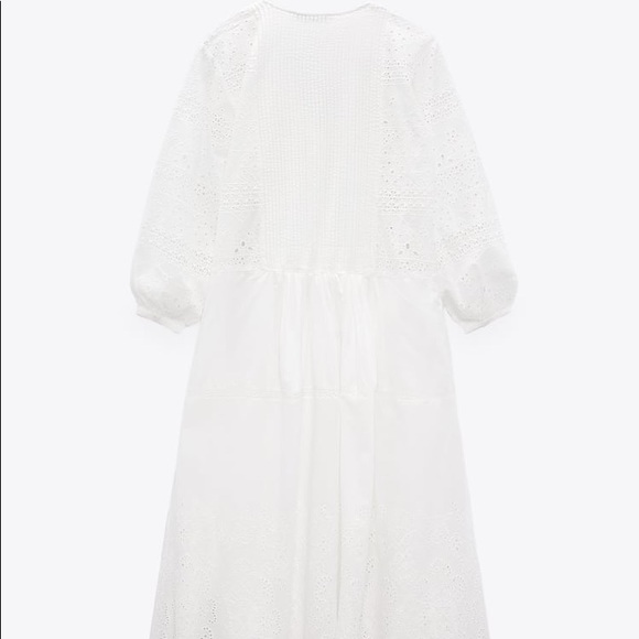 Zara Dresses Zara Embroidered Midi Dress Poshmark